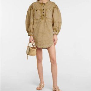 ULLA JOHNSON Wesley cotton denim tunic (Size 6 - NEVER WORN!)